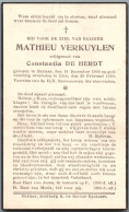 Bidprentje Berlaar - Verkuylen Mathieu (1899-1940) - Andachtsbilder