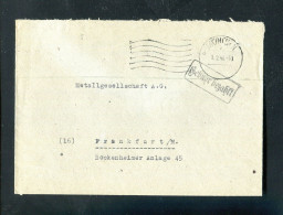 "ALL. BESETZUNG" 1946, Brief Mit Violl. R1"Gebuehr Bezahlt" Ex Muenchen (R2006) - Covers & Documents