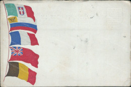 Cs548 Cartolina Militare Www1 Bandiere Alleati - Regimenten