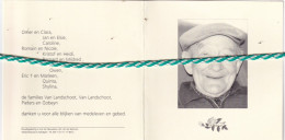 Honoré Van Landschoot; Maldegem-Kleit 1915, Sijsele-Damme 2005. Oud-strijder 40-45; Foto - Todesanzeige