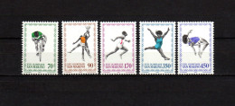 San Marino 1980 Olympic Games Moscow, Cycling, Basketball, Athletics Set Of 5 MNH - Summer 1980: Moscow