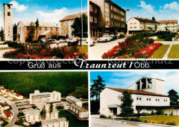 72775068 Traunreut Fliegeraufnahme Kirche Traunreut - Altri & Non Classificati