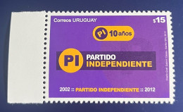 Uruguay 2012 Independent Party, 10 Anniversary, Sc 2410, Y 2600, MNH. - Uruguay