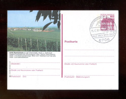 "BUNDESREPUBLIK DEUTSCHLAND" 1987, Bildpostkarte Mit Bildgleichem Stempel Ex "WACHENHEIM" (R2008) - Postales Ilustrados - Usados