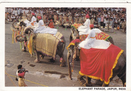 INDE. GOA (ENVOYE DE). THE TAJ MAHAL. " ELEPHANT PARADE IN RAJASTHAN"  ANNEE 1998 + TEXTE + TIMBRES - Iran