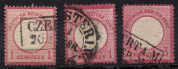 Deutsches Reich 1872 Kl. Brustschild 2 X 1 Groschen 1 X 3 Kreuzer Gest.  (24415 - Altri & Non Classificati