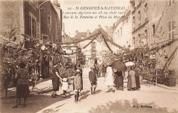 Saint Gengoux Le National Concours Agricole Des 28-29 Aout 1926 Rue De La Fontaine Et Place Du Marche - Altri & Non Classificati