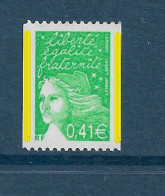 Luquet 0.41 € Vert YT 3458f Avec Deux Demi-bandes Phospho. Pas Courant, Voir Le Scan. Cote YT : 10 €. - Unused Stamps