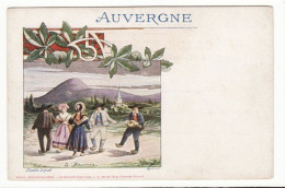 AUVERGNE : La Bourrée - Ed. Morel-Gourgouillon - Litho (F7917) - Auvergne Types D'Auvergne