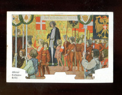 "OESTERREICH" 1936, Color-Ansichtskarte "Wiener Rathauskeller" (R2012) - Autres & Non Classés