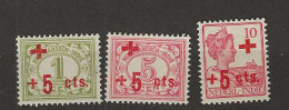 1915 MH Nederlands Indië NVPH 135-137 - Indes Néerlandaises