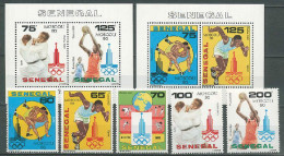 Senegal 1980 Olympic Games Moscow, Judo, Basketball, Wrestling Etc. Set Of 5 + 2 S/s MNH - Estate 1980: Mosca