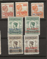 1921 MH Nederlands Indië NVPH 142-48 - Nederlands-Indië