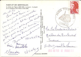 13I7 --- PARIS Tour Eiffel Liberté De Gandon - Manual Postmarks