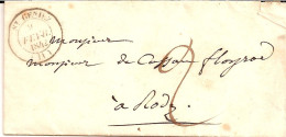 4I7 --- 12 ST GENIEZ Pour Rodez Type 14 Taxe 2 - 1801-1848: Précurseurs XIX