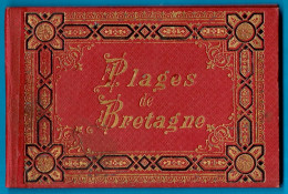 Carnet XIXe De Douze Vues "PLAGES De BRETAGNE" Illustrations Sur SAINT-MALO, St-SERVAN, DINARD, PARAME (35) - Unclassified