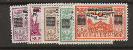 1934 MH Nederlands Indië NVPH 211-15 - Netherlands Indies