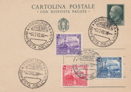 1751 - REGNO - CARTOLINA POSTALE - Da Cent. 15 Del 1940 Da Impruneta Con Aggiunta - Serie Centenario Delle Ferrovie - - Interi Postali