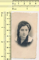 REAL PHOTO - 1934 Judaica SCHOOL GIRL, Portrait, Cap, Uniform,  Fillette, Foto Pijade, Beograd Old  Photo ORIGINAL - Anonymous Persons