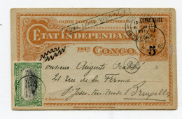 !!! ENTIER POSTAL DU CONGO BELGE DE 1911 POUR BRUXELLES - Cartas & Documentos