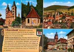 72772391 Amorbach Abteikirche Kapelle Amorsbrunnen Teilansicht Marktplatz Pfarrk - Amorbach