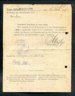 "ZOLLANMELDUNG/TABAKSTEUERGESETZ" 1927, Ex Haupt-Zollamt Karlsruhe, Geprueft In Illingen, 2 Seiten (R2021) - Historische Documenten