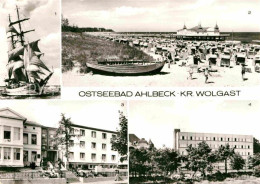 72772056 Ahlbeck Ostseebad Strand Seebruecke Segelschulschiff Wilhelm Pieck Heri - Autres & Non Classés