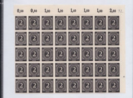 32  Timbres  2  Pf ** Sur Moitié De Feuille   Allemagne    Occupation Alliée   Zone Interalliée AAS Deutsche Post - Neufs