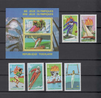 Togo 1979 Olympic Games Moscow / Lake Placid Set Of 6 + S/s MNH - Verano 1980: Moscu