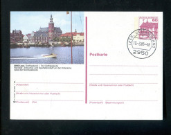 "BUNDESREPUBLIK DEUTSCHLAND" 1984, Bildpostkarte Mit Bildgleichem Stempel Ex "LEER" (R2023) - Postales Ilustrados - Usados