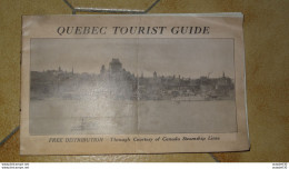 Dépliant CANADA : QUEBEC TOURIST GUIDE , 1930's .........Caisse-40 - Reiseprospekte