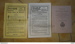 2 Guides + 1 Livre, CANADA, SAINTE ANNE DE BEAUPRE - 1922 .........Caisse-40 - Tourism Brochures