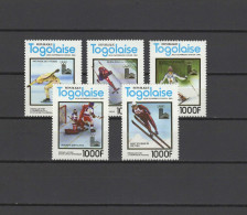 Togo 1980 Olympic Games Lake Placid Set Of 5 MNH -scarce- - Invierno 1980: Lake Placid