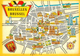 72771129 Bruessel Bruxelles Stadtkarte Mit Bauwerken Und Sehenswuerdigkeiten  - Laeken