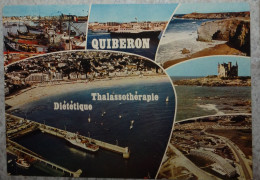 56 Morbihan CPM Quiberon Le Guerveur Au Port La Plage Côte Sauvage Centre Diététique - Multivues - Quiberon