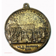 Rare Médaille Uniface Arrivée Du Roi à Paris Le 6 Octobre 1789 Par ANDRIEU - Monarchia / Nobiltà