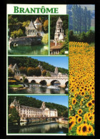 24 Brantome Pont Coudé Sur La Dronne, église Clocher ( Tournesol ) - Brantome