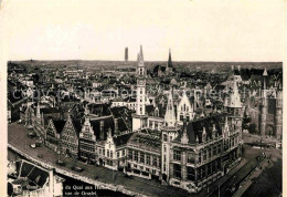 72770312 Gand Belgien Panorama Du Quai Aux Herbes Vue Aerienne Gent Flandern - Sonstige & Ohne Zuordnung