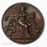 Médaille Caisse Des écoles Du VII Arrondissement Paris 1889 Par BONDELET - Royaux / De Noblesse