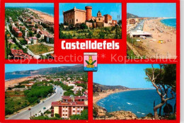 72770171 Castelldefels Panorama Strand Burg  Castelldefels - Andere & Zonder Classificatie