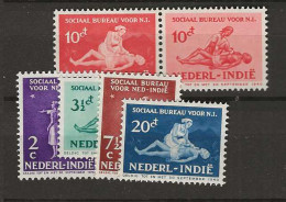 1939 MH Nederlands Indië NVPH 261-65 - Netherlands Indies