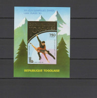 Togo 1980 Olympic Games Lake Placid Gold S/s Imperf. MNH -scarce- - Hiver 1980: Lake Placid