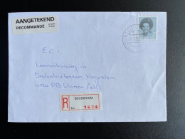 NETHERLANDS 1988 REGISTERED LETTER BEUSICHEM TO VIANEN 12-10-1988 NEDERLAND AANGETEKEND - Briefe U. Dokumente