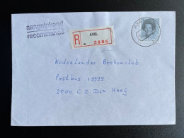 NETHERLANDS 1987 REGISTERED LETTER AXEL TO 'S GRAVENHAGE 15-09-1987 NEDERLAND AANGETEKEND - Brieven En Documenten