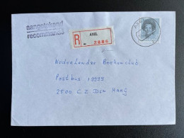 NETHERLANDS 1987 REGISTERED LETTER AXEL TO 'S GRAVENHAGE 15-09-1987 NEDERLAND AANGETEKEND - Briefe U. Dokumente