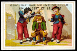 CHROMO Epicerie Parisienne De LILLE - Maison BOUBERT Et LELIEVRE 59 Nord (Coupe Des Cheveux En Plein Air) (Voir état) - Sonstige & Ohne Zuordnung