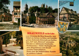 72769922 Braunfels Fliegeraufnahme Schloss Fachwerkhaeuser Untere Pforte Teilans - Autres & Non Classés