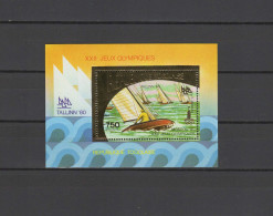 Togo 1980 Olympic Games Moscow, Sailing Gold S/s MNH -scarce- - Verano 1980: Moscu