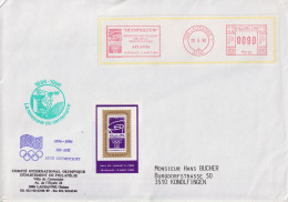 Sonderbrief  "100 Ans Jeux Olympiques"  (Freistempel OLYMPHILEX)       1996 - Cartas & Documentos