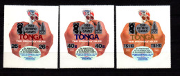 Tonga 1980 Olympic Games Moscow, Set Of 3 Officials MNH - Verano 1980: Moscu